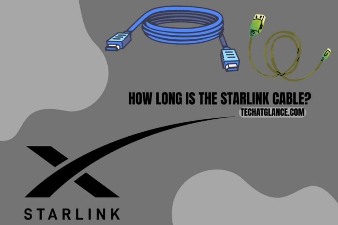 how long is the starlink cable