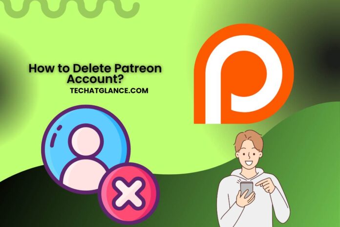 how to delete patreon account