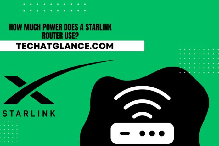 how much power does a starlink router use